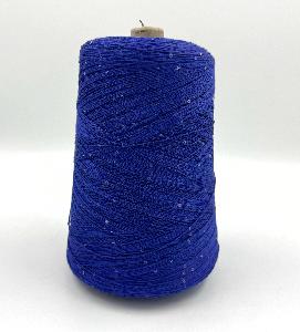 Пряжа Cotton Paillettes, D&C Yarns, хлопок, цвет ультрамарин